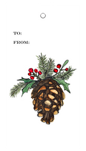 Load image into Gallery viewer, Pinecone Gift Tag
